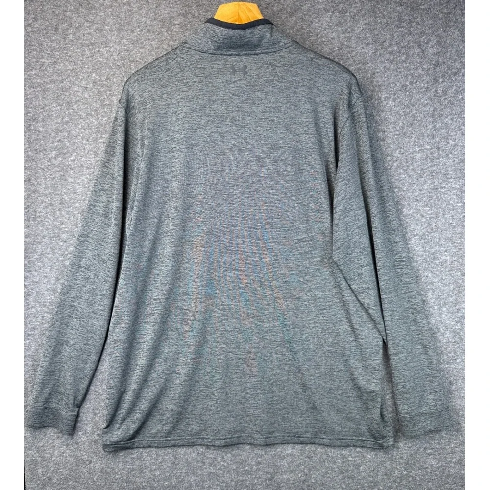 Under Armour Golf HeatGear Quarter Zip Pullover Gray Heather Mens XXL‎ Loose Fit